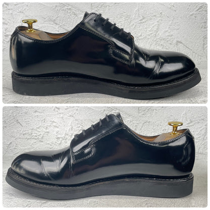 【オールソール済み】DANNER ダナー POSTMAN SHOES ポストマンシューズ プレーン 外羽根 黒 ブラック D4300 US9 / 27.0cm【W3538】