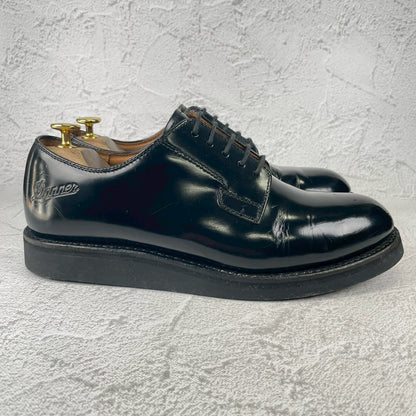 【オールソール済み】DANNER ダナー POSTMAN SHOES ポストマンシューズ プレーン 外羽根 黒 ブラック D4300 US9 / 27.0cm【W3538】