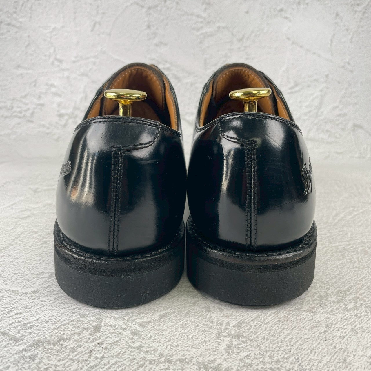 【オールソール済み】DANNER ダナー POSTMAN SHOES ポストマンシューズ プレーン 外羽根 黒 ブラック D4300 US9 / 27.0cm【W3538】