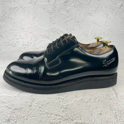 【オールソール済み】DANNER ダナー POSTMAN SHOES ポストマンシューズ プレーン 外羽根 黒 ブラック D4300 US9 / 27.0cm【W3538】