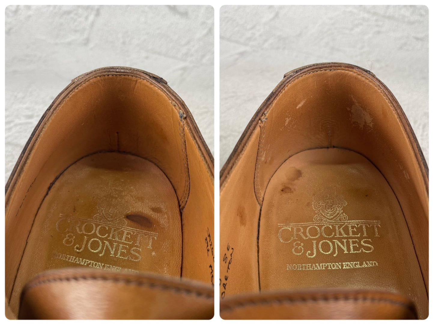 【良品】CROCKETT&JONES クロケットアンドジョーンズ MORETON モールトン Vチップ 外羽根 茶 ブラウン UK8 / 26.5cm【Ｗ3537】