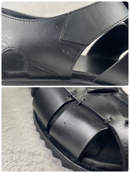 【美品】PARABOOT パラブーツ PACIFIC パシフィック グルカサンダル 黒 ブラック EU43 / 27.5〜28.0cm【W3536】