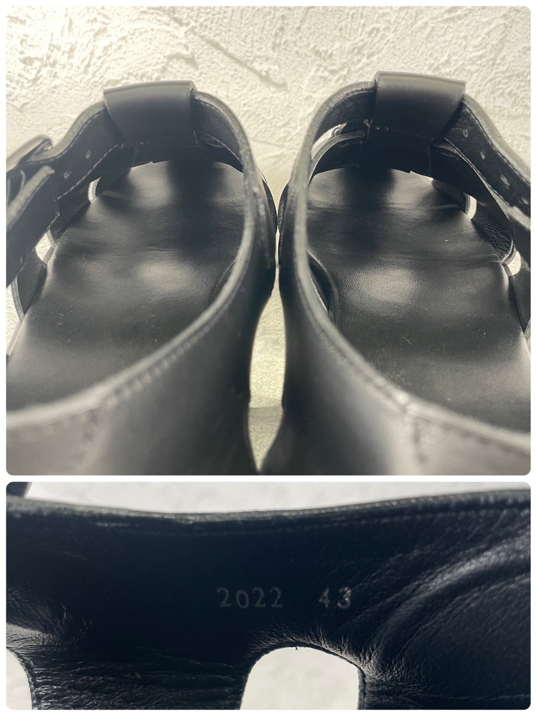 【美品】PARABOOT パラブーツ PACIFIC パシフィック グルカサンダル 黒 ブラック EU43 / 27.5〜28.0cm【W3536】