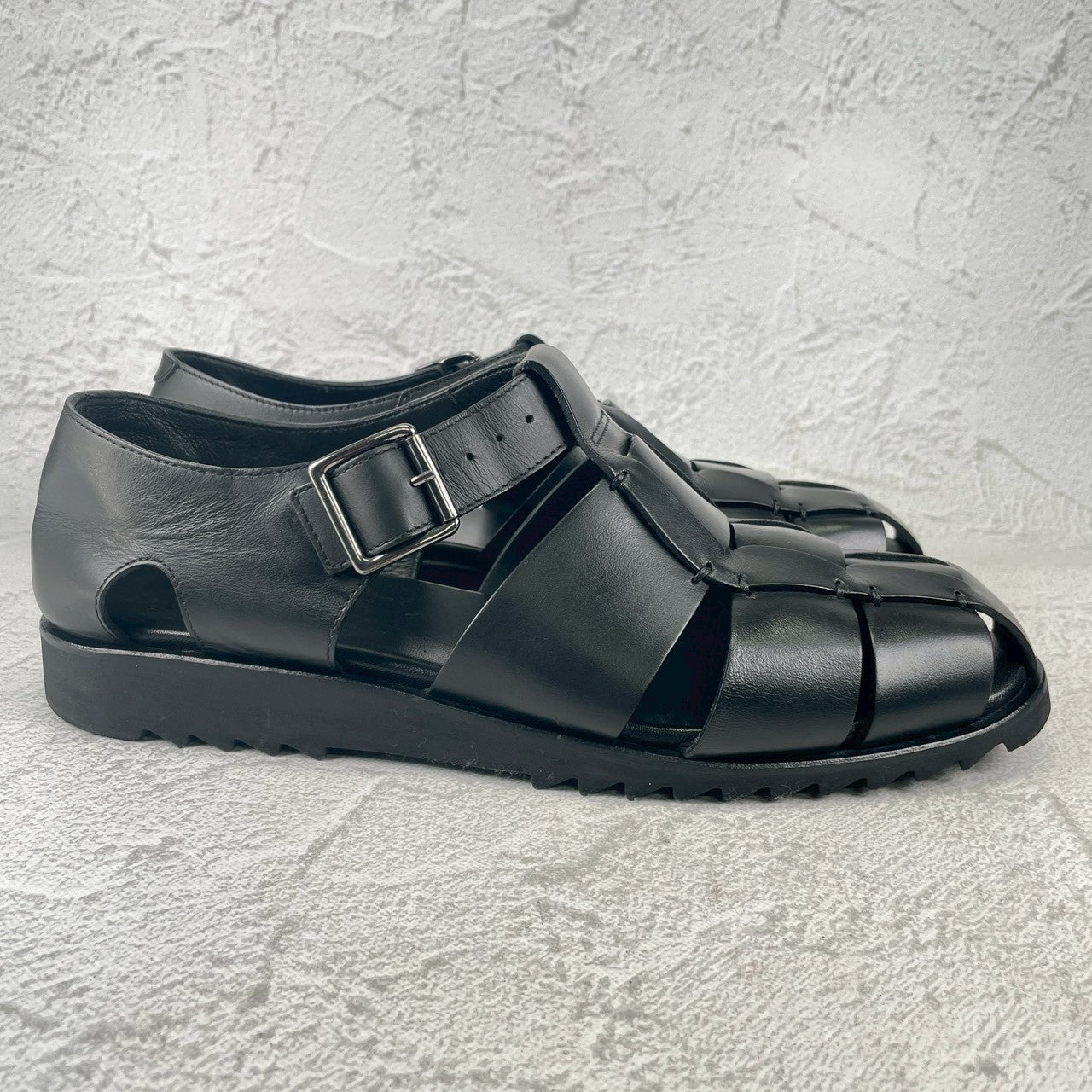 【美品】PARABOOT パラブーツ PACIFIC パシフィック グルカサンダル 黒 ブラック EU43 / 27.5〜28.0cm【W3536】