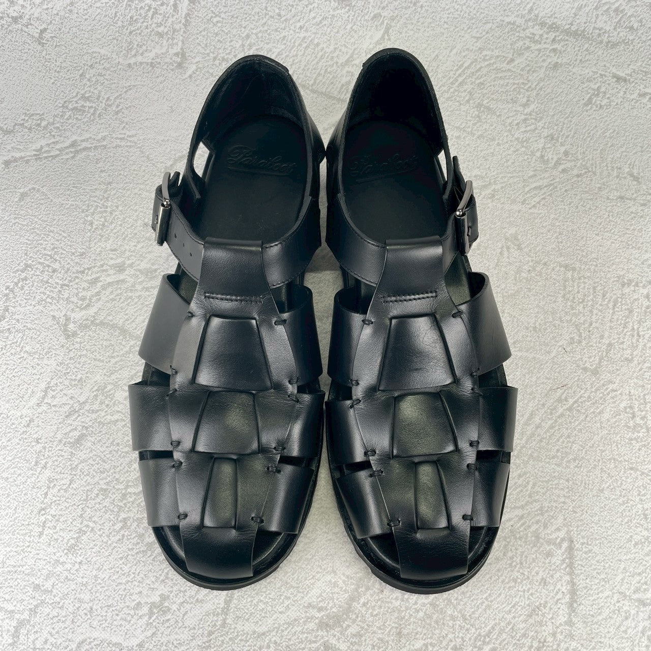 【美品】PARABOOT パラブーツ PACIFIC パシフィック グルカサンダル 黒 ブラック EU43 / 27.5〜28.0cm【W3536】