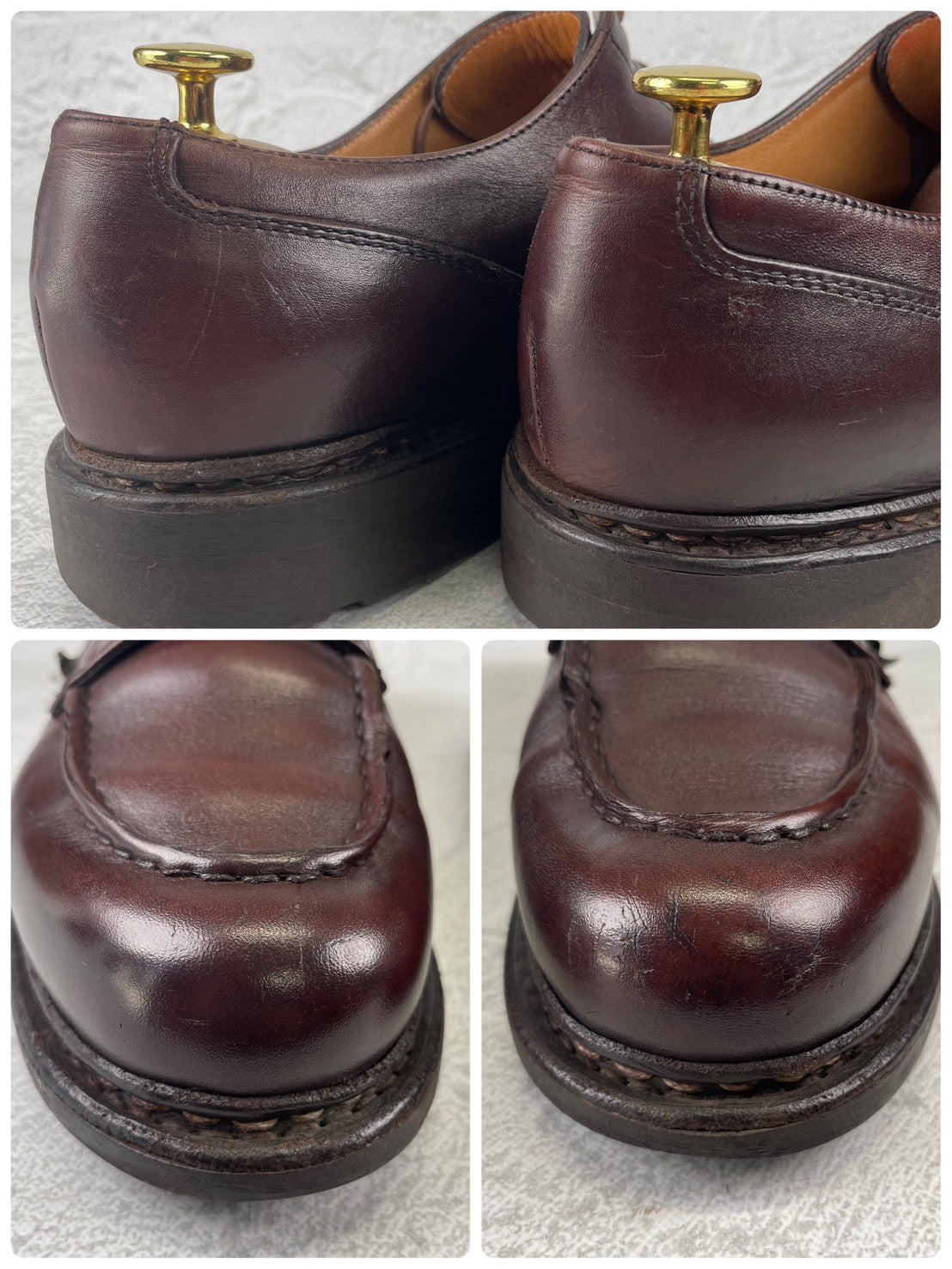 PARABOOT パラブーツ CHAMBORD シャンボード Uチップ 外羽根 濃茶 ブラウン UK7.5 / 26.0cm【W3535】