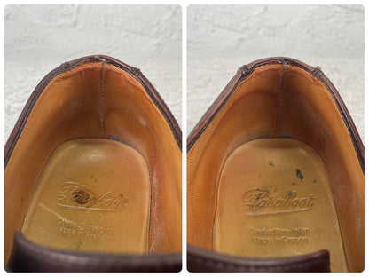 PARABOOT パラブーツ CHAMBORD シャンボード Uチップ 外羽根 濃茶 ブラウン UK7.5 / 26.0cm【W3535】