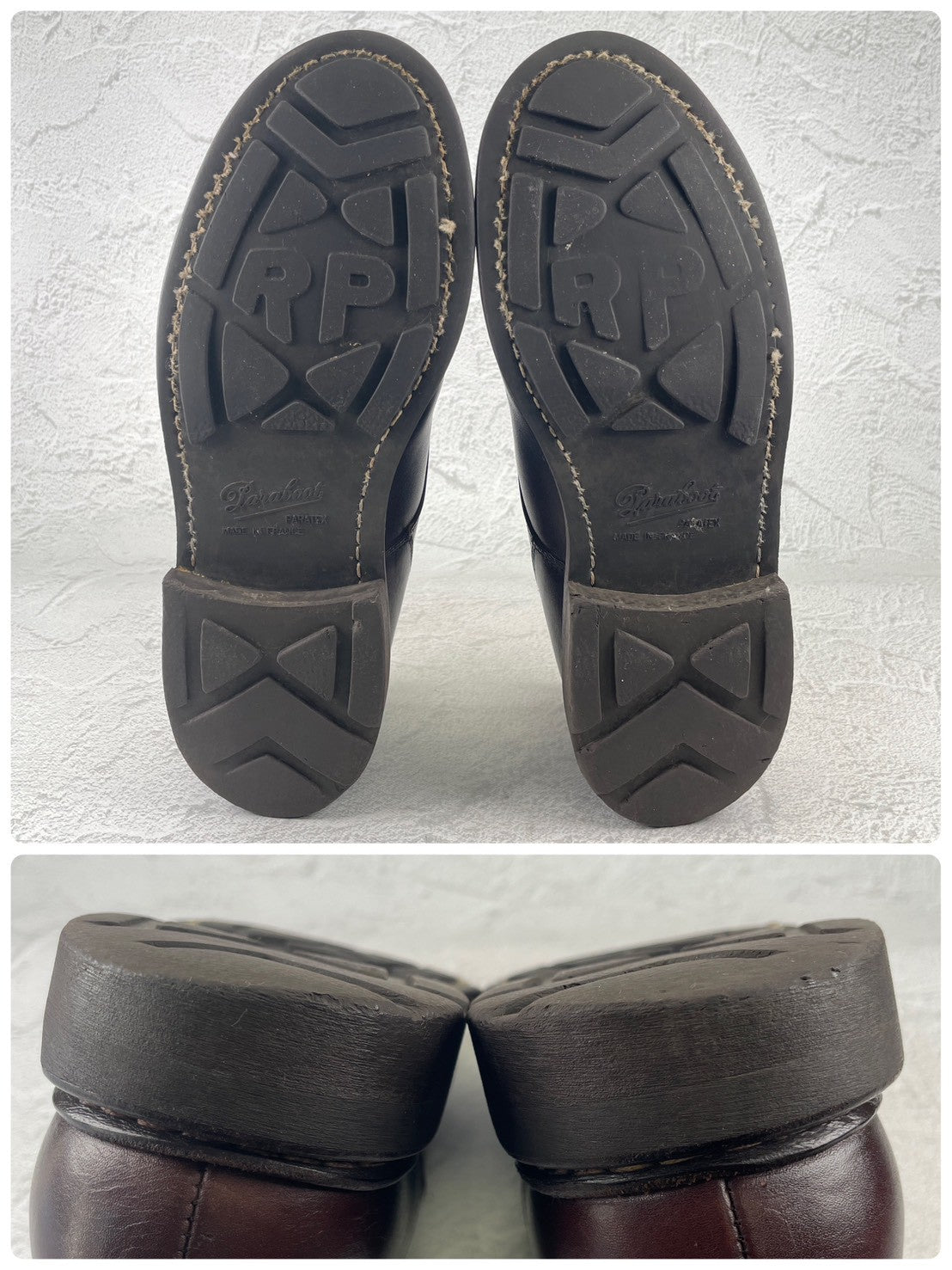 PARABOOT パラブーツ CHAMBORD シャンボード Uチップ 外羽根 濃茶 ブラウン UK7.5 / 26.0cm【W3535】