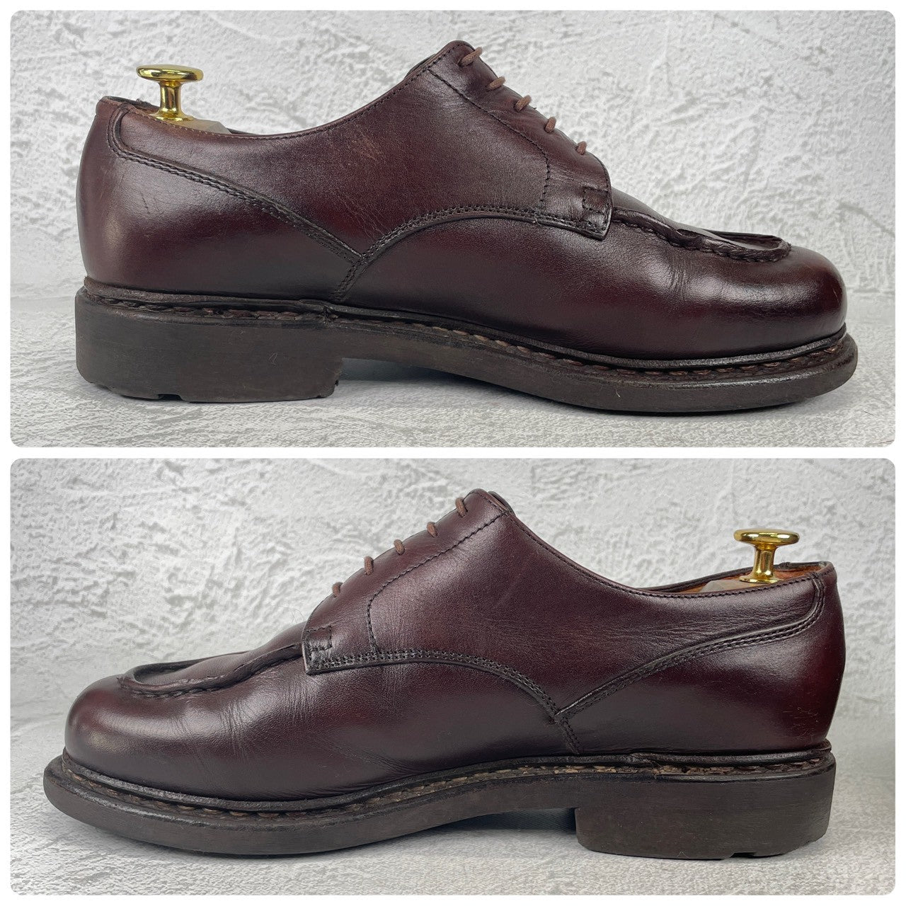 PARABOOT パラブーツ CHAMBORD シャンボード Uチップ 外羽根 濃茶 ブラウン UK7.5 / 26.0cm【W3535】