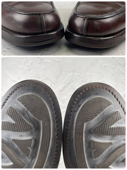 CROCKETT&JONES クロケットアンドジョーンズ MORETON モールトン Vチップ 外羽根 濃茶 ブラウンUK6.5 / 25.0cm【W3534】