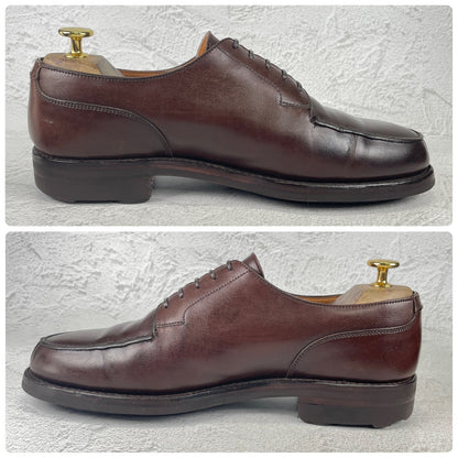 CROCKETT&JONES クロケットアンドジョーンズ MORETON モールトン Vチップ 外羽根 濃茶 ブラウンUK6.5 / 25.0cm【W3534】