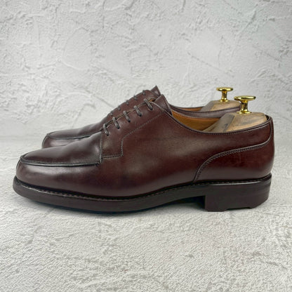 CROCKETT&JONES クロケットアンドジョーンズ MORETON モールトン Vチップ 外羽根 濃茶 ブラウンUK6.5 / 25.0cm【W3534】