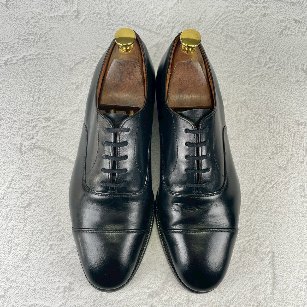 【3都市】Church's チャーチ CONSUL コンサル ストレート 内羽根 73ラスト 黒 ブラック UK6.5 / 25.0cm【W3533】