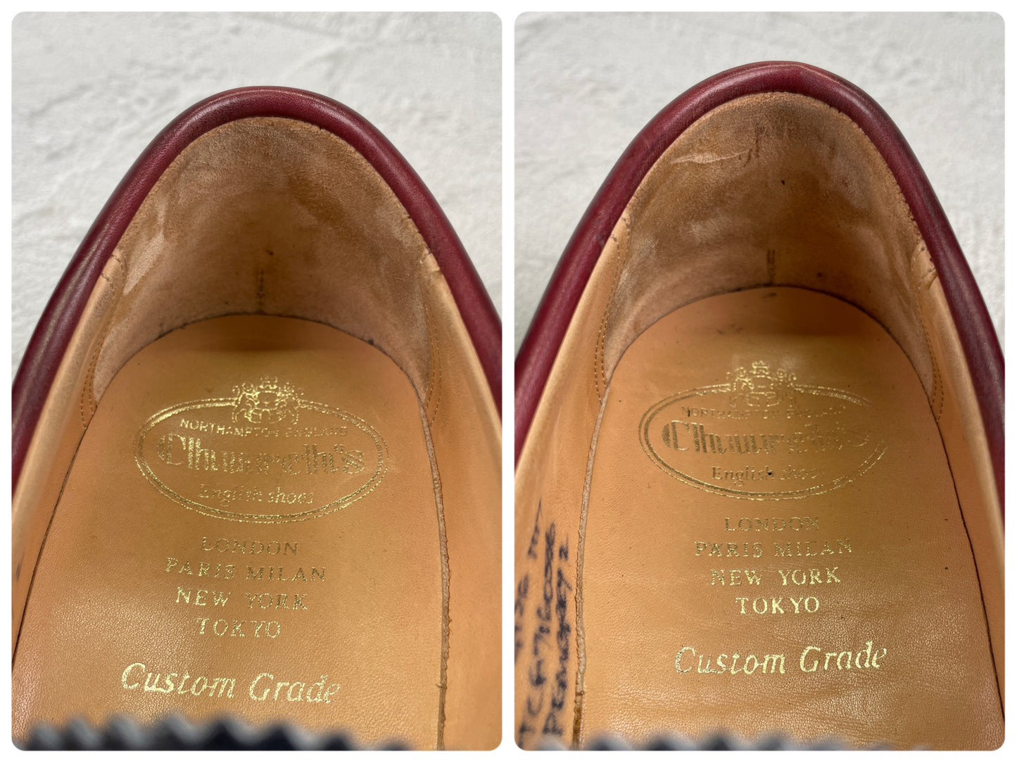 【極美品】Church's チャーチ PEMBREY ペンブリー ビーフロール コインローファー トリコロール 黒 紺 赤茶 UK6.5 / 25.0cm【W3549】