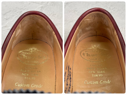 【極美品】Church's チャーチ PEMBREY ペンブリー ビーフロール コインローファー トリコロール 黒 紺 赤茶 UK6.5 / 25.0cm【W3549】