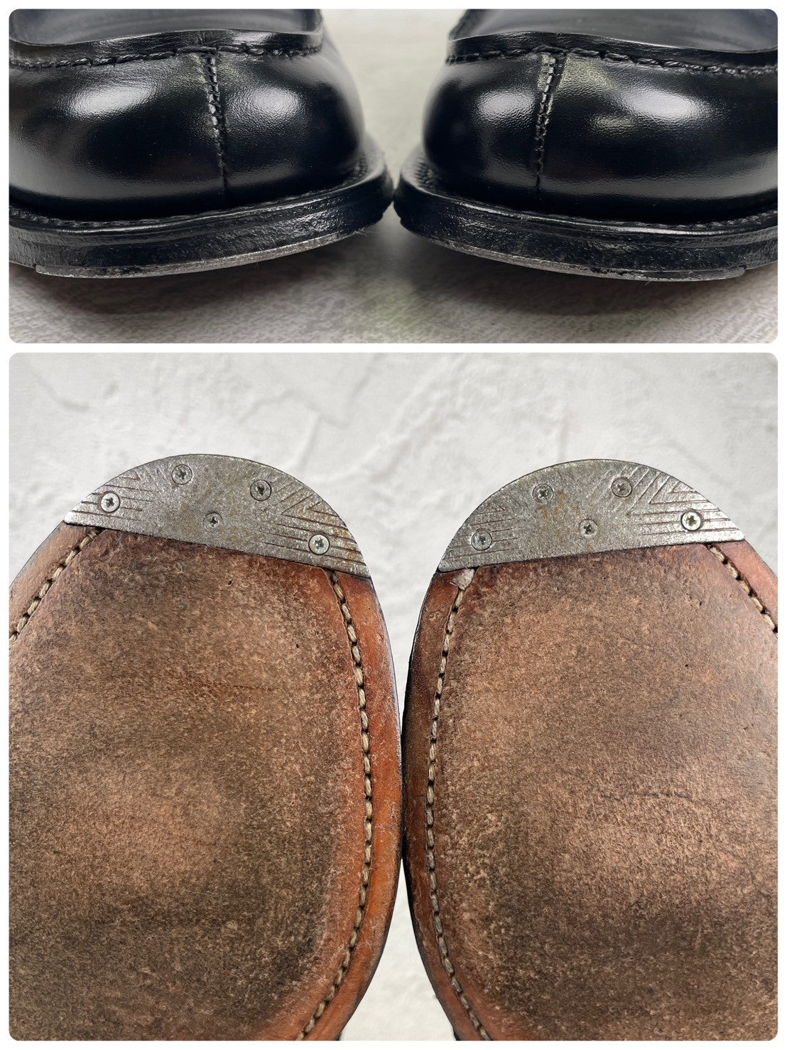 【極美品】Church's チャーチ PEMBREY ペンブリー ビーフロール コインローファー トリコロール 黒 紺 赤茶 UK6.5 / 25.0cm【W3549】