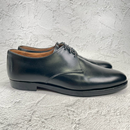 Crockett&Jones クロケットアンドジョーンズ Plain Toe Paul Smith別注 プレーン 外羽根 3ホール 黒 ブラック UK6E / 24.5cm【W3548】