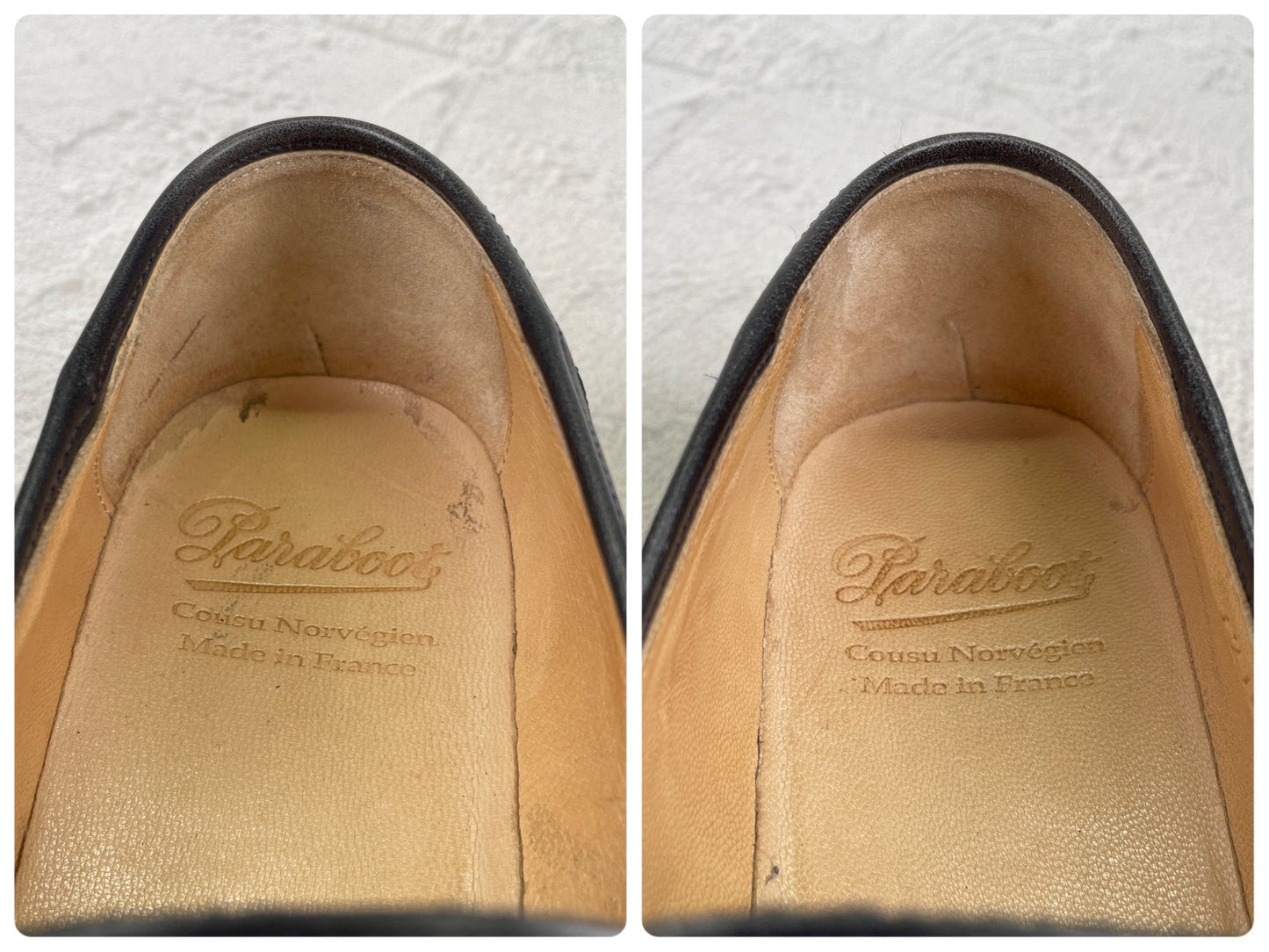 【美品】Paraboot パラブーツ REIMS ランス コインローファー ビーフロール カーキ UK6 / 24.5cm【W3550】