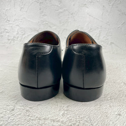 Crockett&Jones クロケットアンドジョーンズ Plain Toe Paul Smith別注 プレーン 外羽根 3ホール 黒 ブラック UK6E / 24.5cm【W3548】