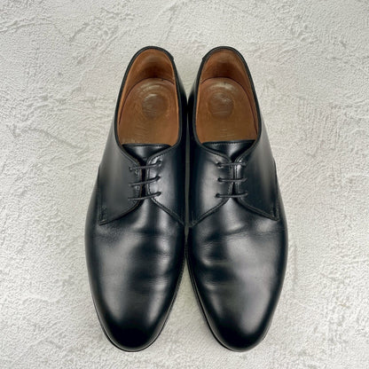 Crockett&Jones クロケットアンドジョーンズ Plain Toe Paul Smith別注 プレーン 外羽根 3ホール 黒 ブラック UK6E / 24.5cm【W3548】