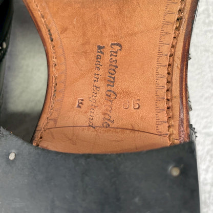 【美品】Church's チャーチ 3都市 旧チャーチ BURWOOD バーウッド ウイング 内羽根 メダリオン 81ラスト 黒 ブラック UK6.5 / 25.0cm【W3547】