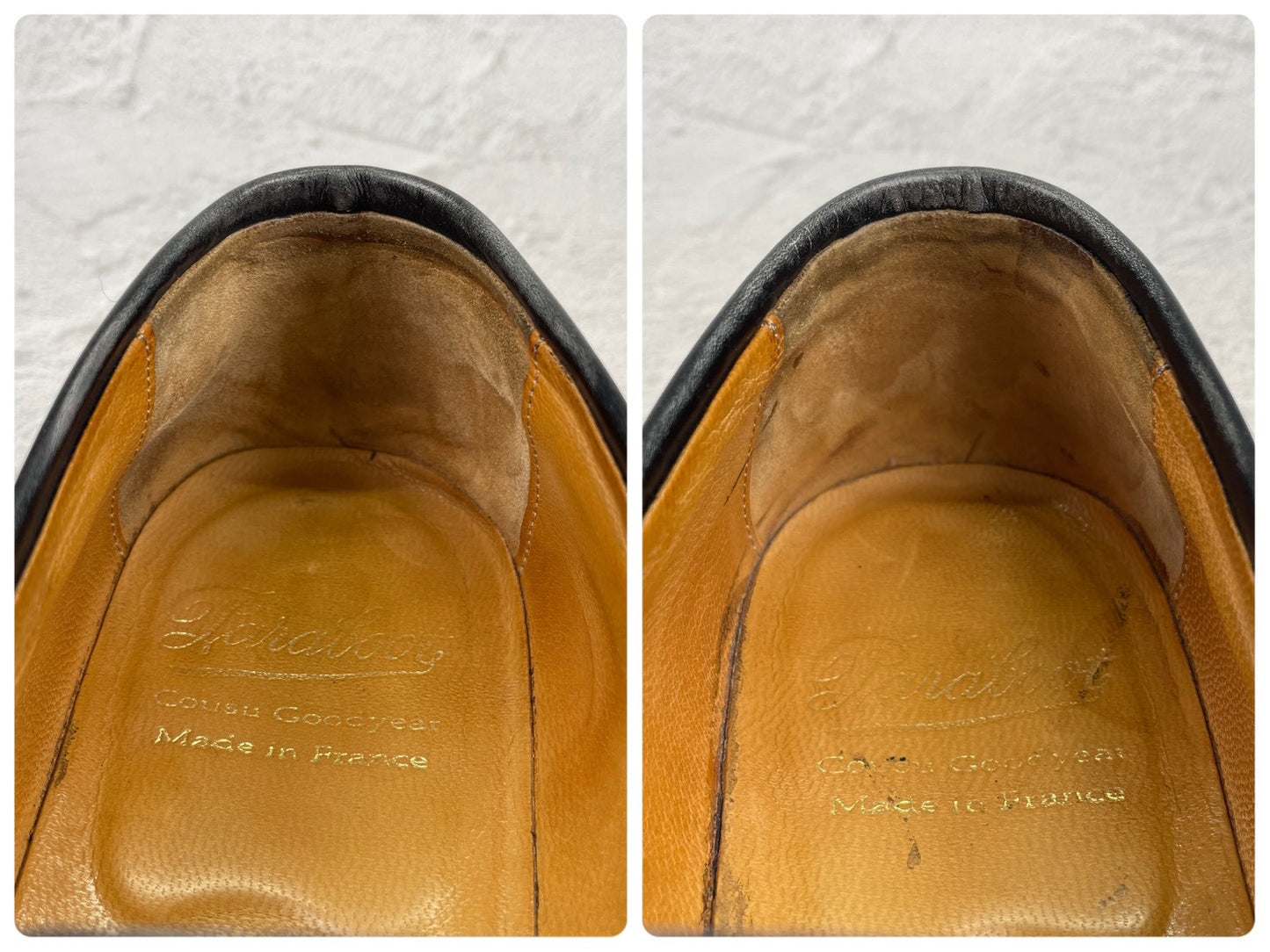 Paraboot パラブーツ ADONIS アドニス ハーフサドル コインローファー 黒 ブラック UK6 / 24.5cm〜25.0cm【W3546】