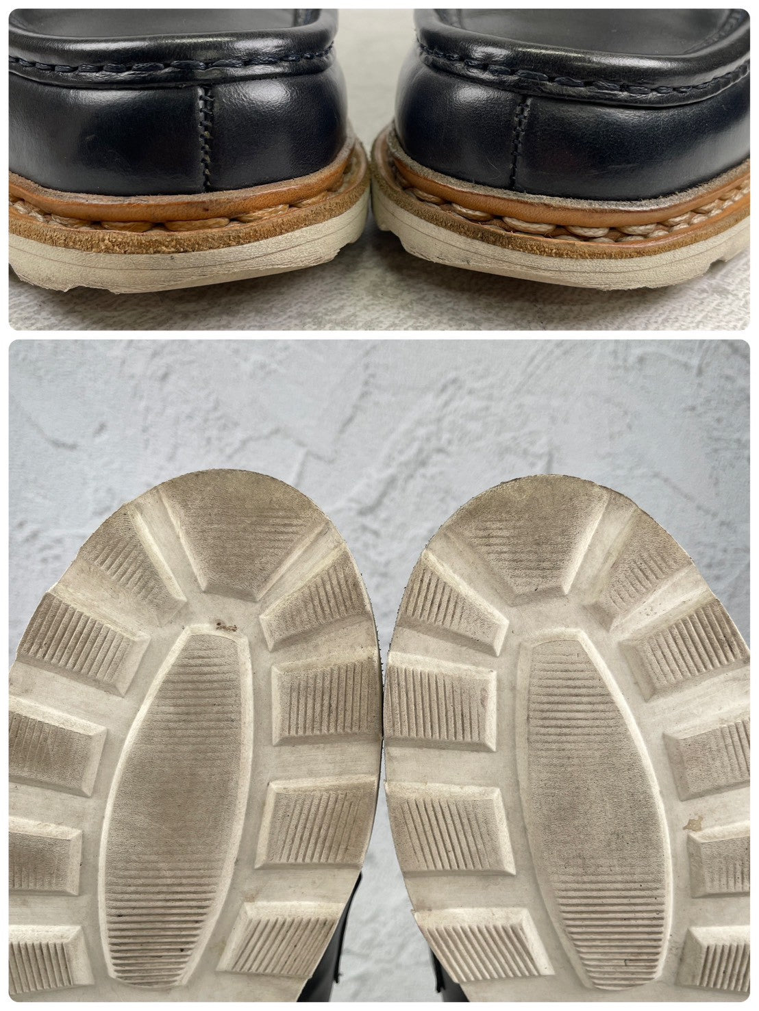 【美品】Paraboot パラブーツ REIMS ランス コインローファー ビーフロール カーキ UK6 / 24.5cm【W3550】