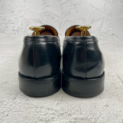Paraboot パラブーツ ADONIS アドニス ハーフサドル コインローファー 黒 ブラック UK6 / 24.5cm〜25.0cm【W3546】
