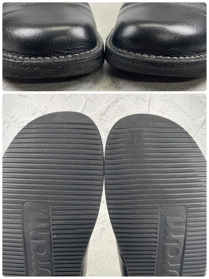 REGAL Shoe&Co. リーガル シューアンドコー 807S シングルモンクストラップ シボ革 黒 ブラック 24.5cm【W3545】