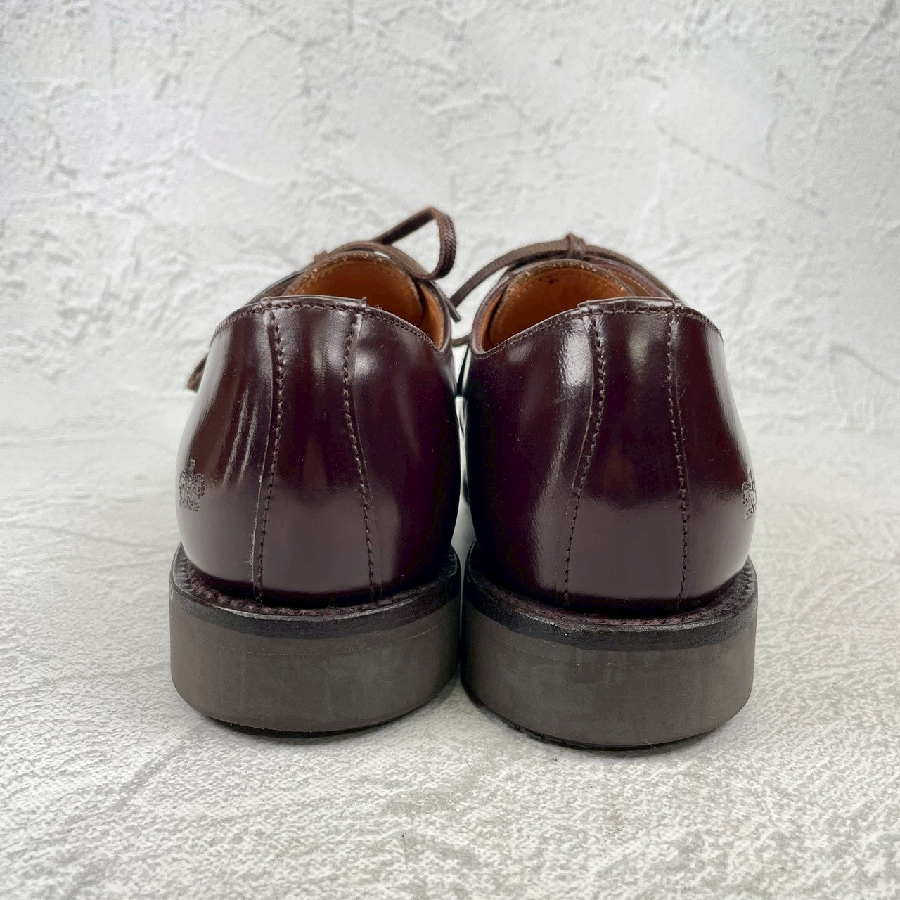 【極美品】SANDERS サンダース MILITARY DERBY SHOE ミリタリーダービーシュー 1834 ストレート 外羽根 赤茶 バーガンディー UK5 / 24.0cm【W3542】