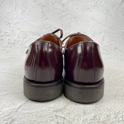 【極美品】SANDERS サンダース MILITARY DERBY SHOE ミリタリーダービーシュー 1834 ストレート 外羽根 赤茶 バーガンディー UK5 / 24.0cm【W3542】