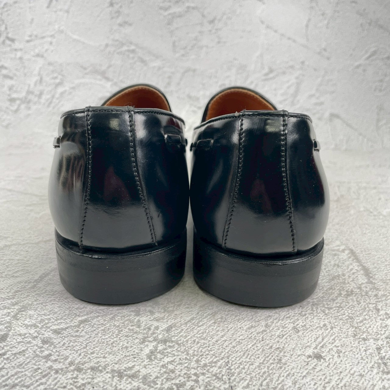 Berwick 1707 バーウィック 8491 タッセルローファー ポリッシュドカーフ 黒 ブラック UK7 / 26.0cm【W3551】