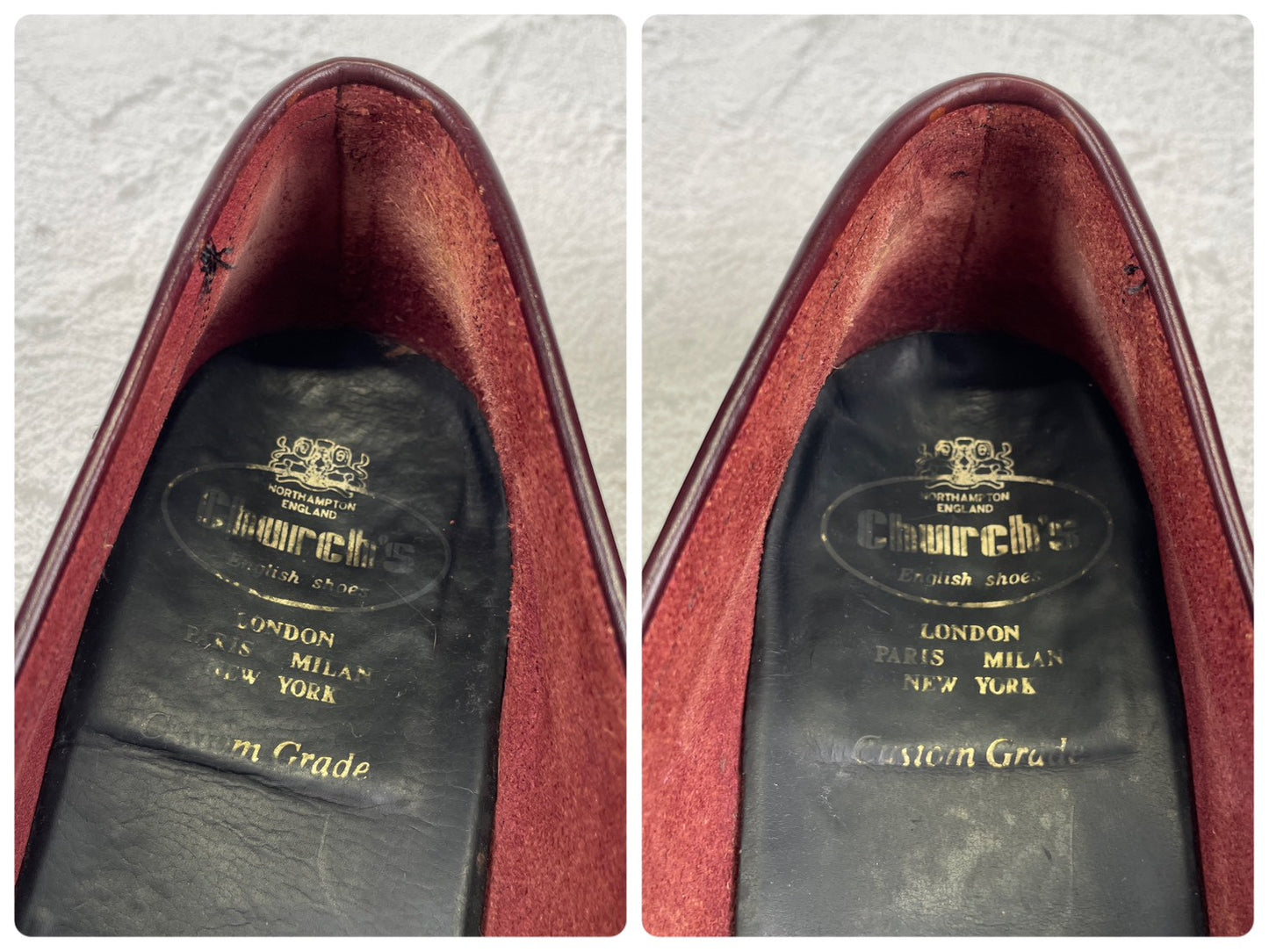 Church's チャーチ 4都市 Coin Loafer コインローファー ビーフロール 赤茶 バーガンディー UK8.5F / 27.0cm相当【W3559】