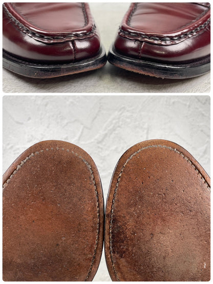 Church's チャーチ 4都市 Coin Loafer コインローファー ビーフロール 赤茶 バーガンディー UK8.5F / 27.0cm相当【W3559】