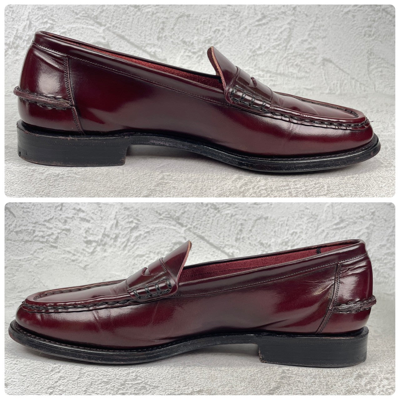 Church's チャーチ 4都市 Coin Loafer コインローファー ビーフロール 赤茶 バーガンディー UK8.5F / 27.0cm相当【W3559】