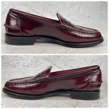 Church's チャーチ 4都市 Coin Loafer コインローファー ビーフロール 赤茶 バーガンディー UK8.5F / 27.0cm相当【W3559】