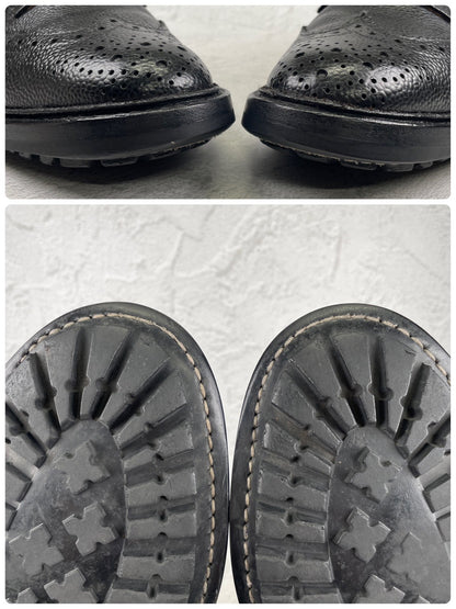 【リフト交換済み】Tricker's トリッカーズ M3087 ILKLEY イルクリー バートン型 ウイング 外羽根 グレインレザー 黒 ブラック UK8 / 26.5cm【W3558】