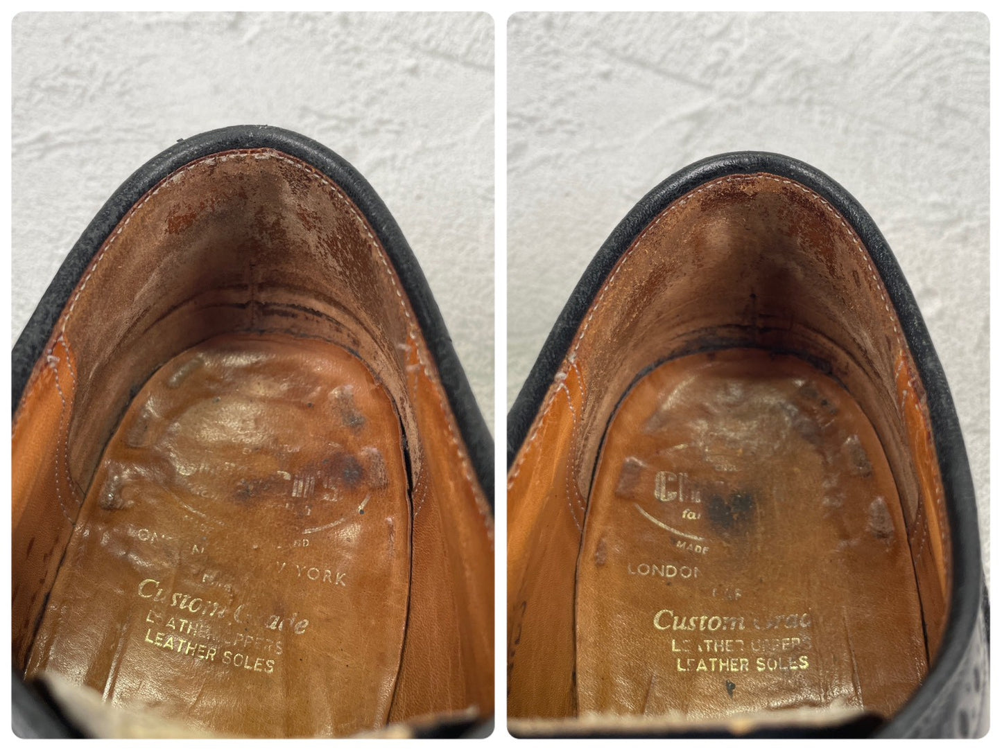 【リフト交換済み】Church's チャーチ GRAFTON グラフトン 3都市 73ラスト ウイング 外羽根 黒 ブラック UK9.5G / 28.0cm相当【W3560】