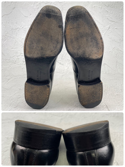J.M. WESTON ジェイエムウエストン 300 CAP TOE OXFORD キャップトゥ オックスフォード ストレート 内羽根 黒 ブラック UK7.5 C / 24～24.5cm相当（着用感）【W3556】