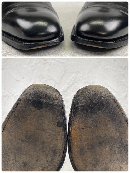 J.M. WESTON ジェイエムウエストン 300 CAP TOE OXFORD キャップトゥ オックスフォード ストレート 内羽根 黒 ブラック UK7.5 C / 24～24.5cm相当（着用感）【W3556】