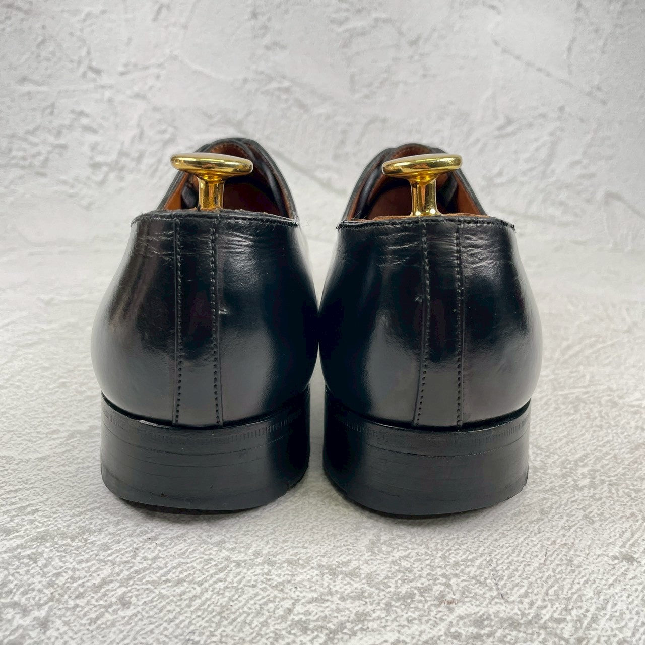J.M. WESTON ジェイエムウエストン 300 CAP TOE OXFORD キャップトゥ オックスフォード ストレート 内羽根 黒 ブラック UK7.5 C / 24～24.5cm相当（着用感）【W3556】