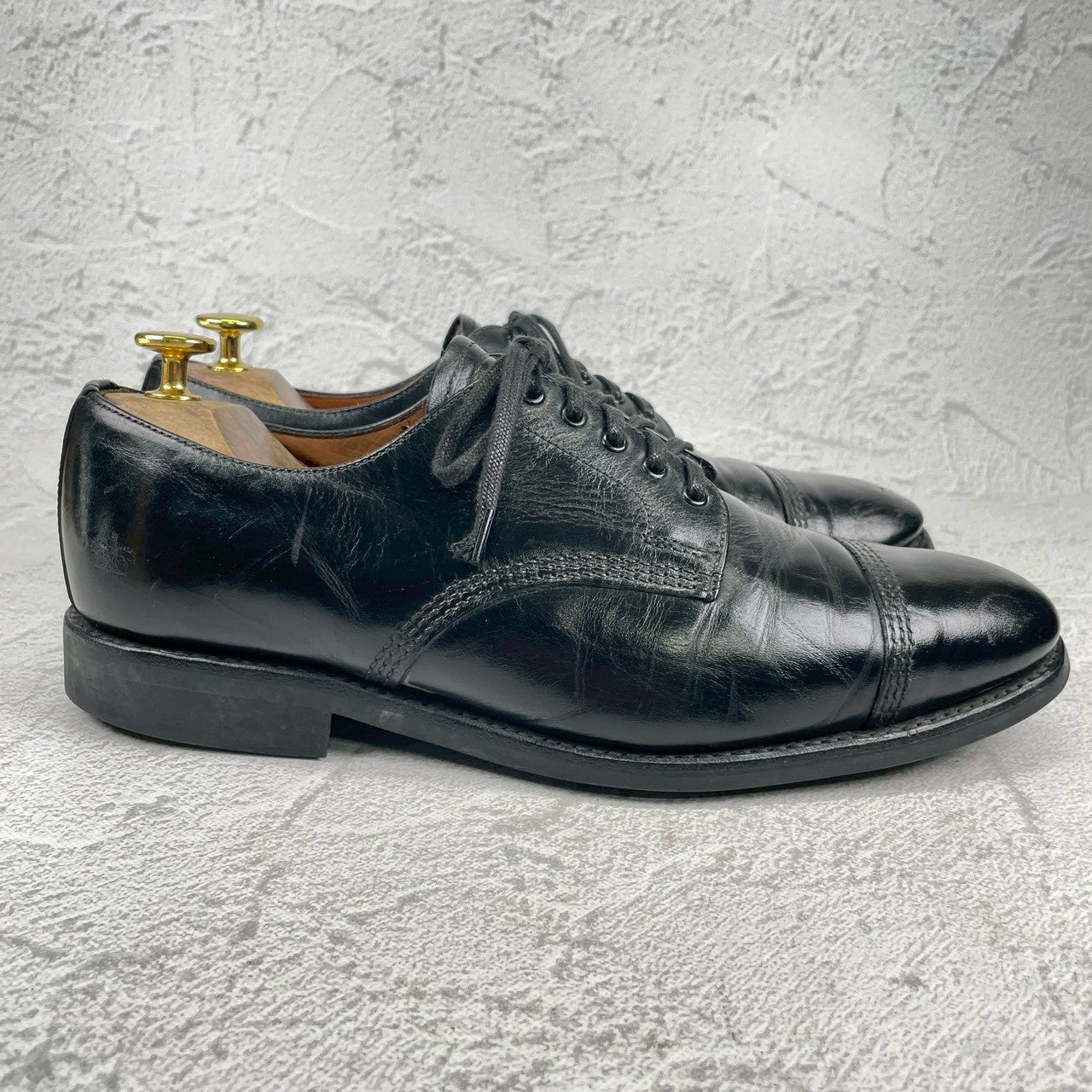 SANDERS サンダース 1467B Military Derby JOURNAL STANDARD別注 ミリタリーダービー ストレート 外羽根 黒 ブラック UK7.5 / 26.5cm【W3554】