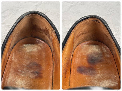 【73ラスト】Church's チャーチ 4都市 Punched Cap Toe パンチドキャップトゥ 外羽根 黒 ブラック UK7.0 / 25.5cm【W3553】