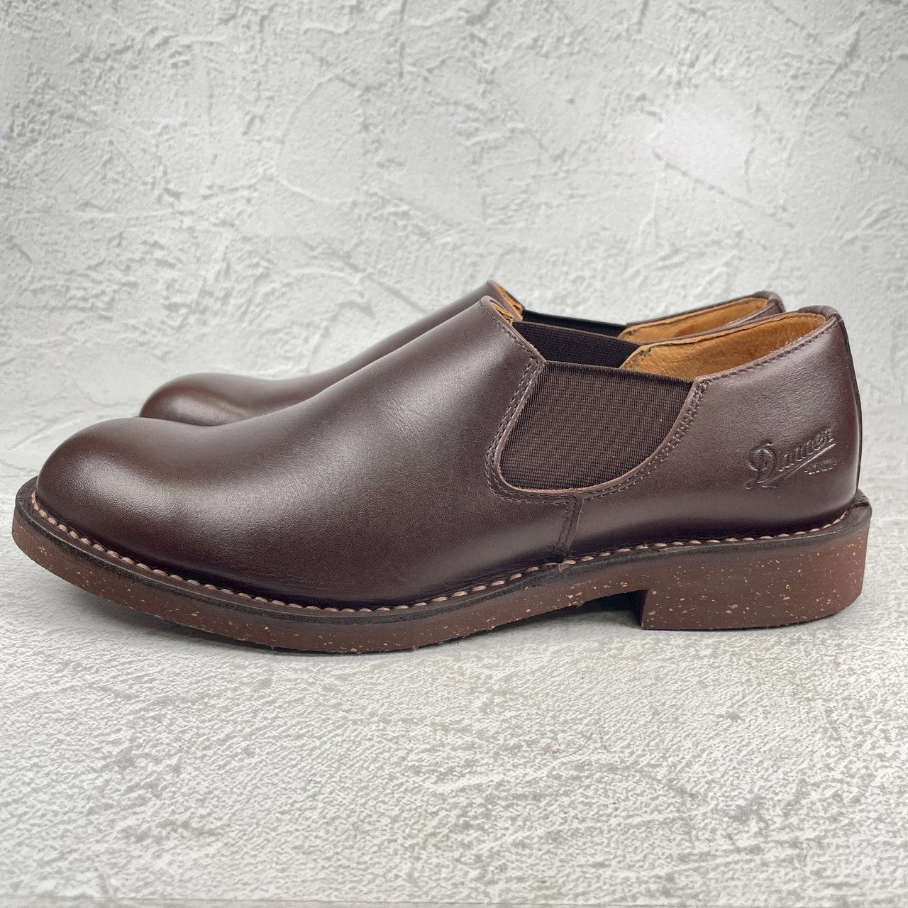 【極美品】Danner ダナー D212111 CARMAN カーマン ローカット サイドゴア 茶 ブラウン US9 / 27.0cm【W3563】