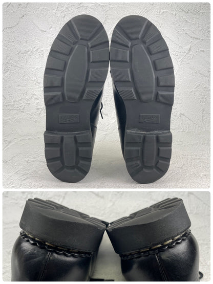 【美品】Paraboot パラブーツ MICHAEL ミカエル チロリアン 黒 ブラック 43 / 27.5cm〜28.0cm【Ｗ3562】