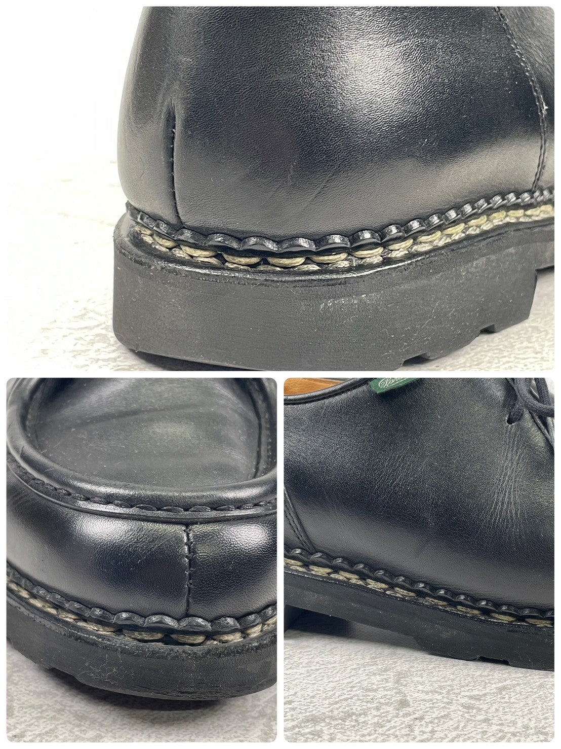 【美品】Paraboot パラブーツ MICHAEL ミカエル チロリアン 黒 ブラック 43 / 27.5cm〜28.0cm【Ｗ3562】