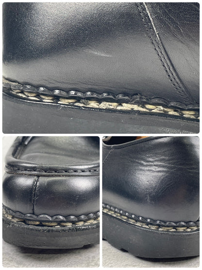 【美品】Paraboot パラブーツ MICHAEL ミカエル チロリアン 黒 ブラック 43 / 27.5cm〜28.0cm【Ｗ3562】