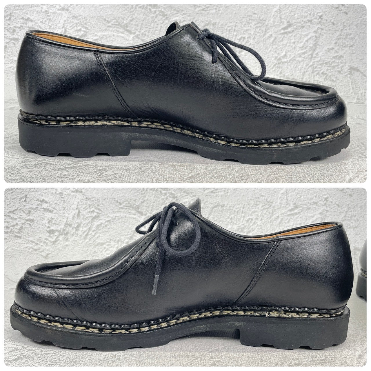 【美品】Paraboot パラブーツ MICHAEL ミカエル チロリアン 黒 ブラック 43 / 27.5cm〜28.0cm【Ｗ3562】