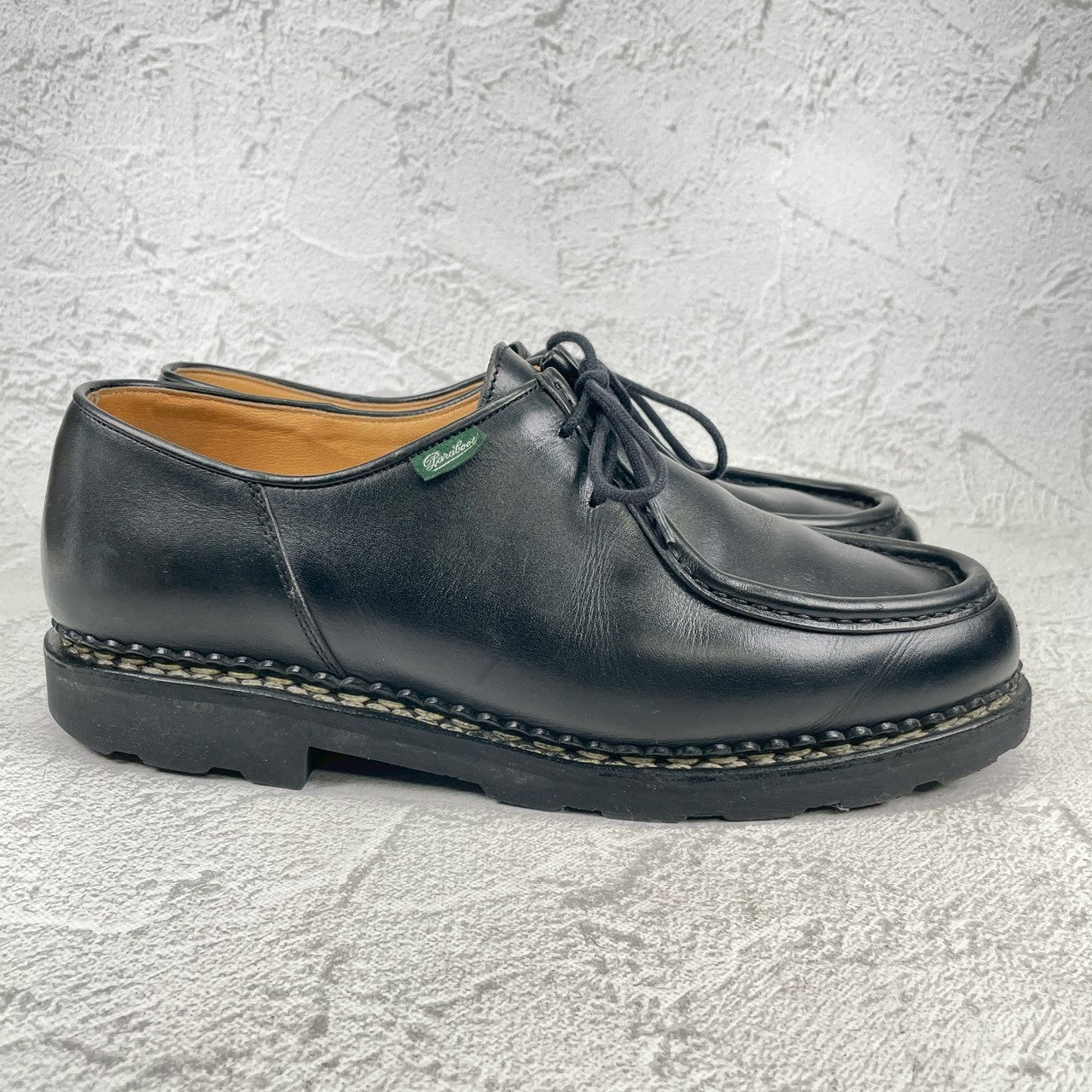 【美品】Paraboot パラブーツ MICHAEL ミカエル チロリアン 黒 ブラック 43 / 27.5cm〜28.0cm【Ｗ3562】