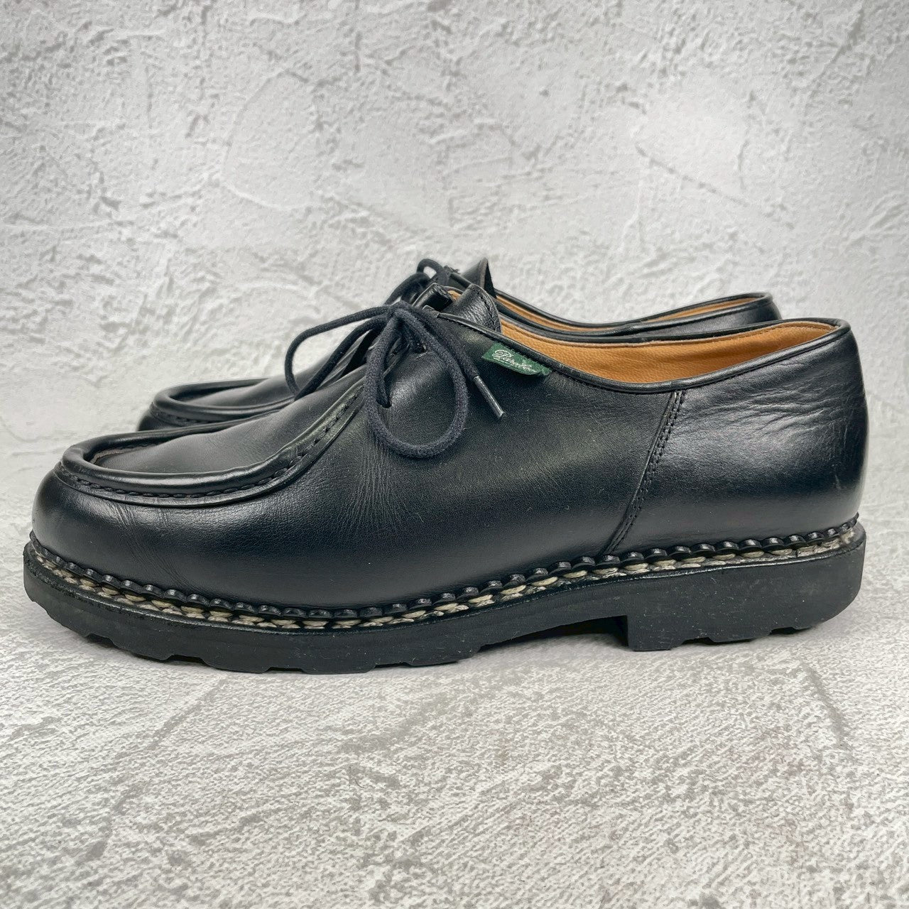 【美品】Paraboot パラブーツ MICHAEL ミカエル チロリアン 黒 ブラック 43 / 27.5cm〜28.0cm【Ｗ3562】